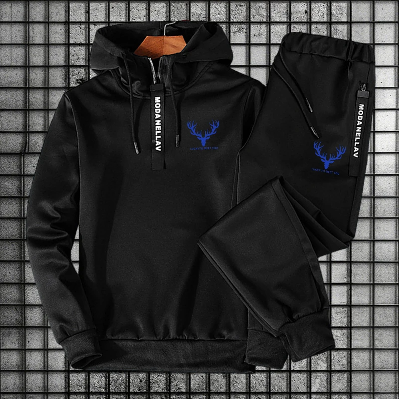 Joggers Pants - Heren Set/Hoodie/Broek 2026 Nieuwe Mode Trainingspak