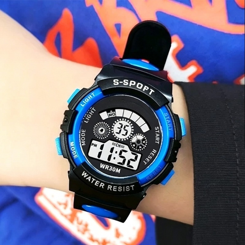 Running Watch - Elektronisch kinderhorloge Waterdicht multifunctioneel nachtlampje voor