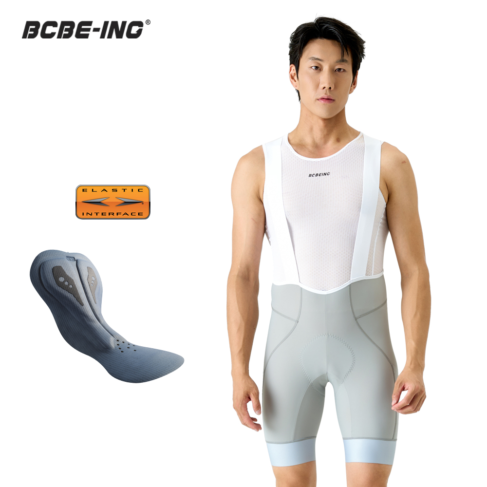 Race Bib - BCBE-ING Heren RACE Fietsbroek met bretels,