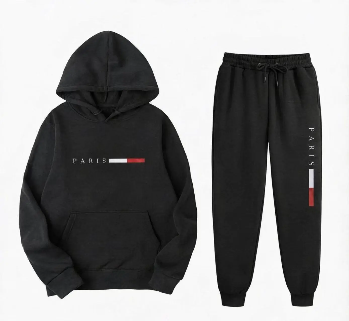Paris Letter Print Heren Hoodi - Joggers Pants recensie en prijs