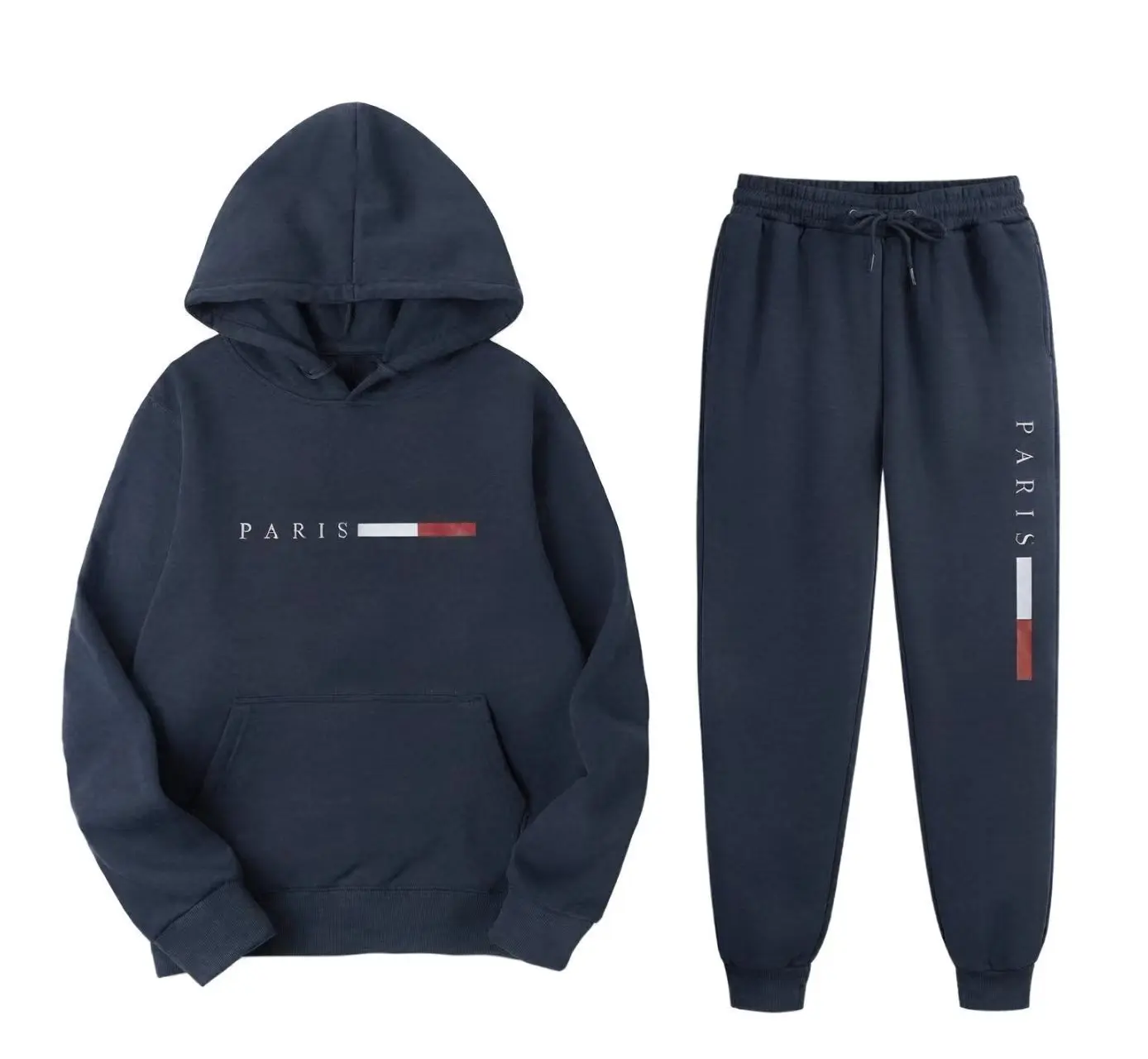Paris Letter Print Heren Hoodi - Joggers Pants recensie en prijs