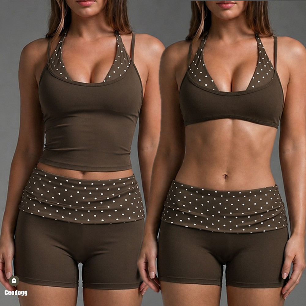 Polka Dot Dames Halter Yoga BH - Running Belt recensie en prijs